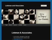 Tablet Screenshot of liebmanandassociates.com